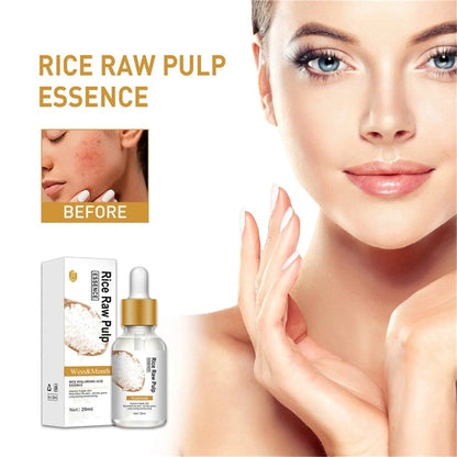 Suero facial de pulpa de arroz sin refinar