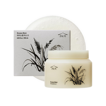 Mascarilla facial iluminadora de arroz